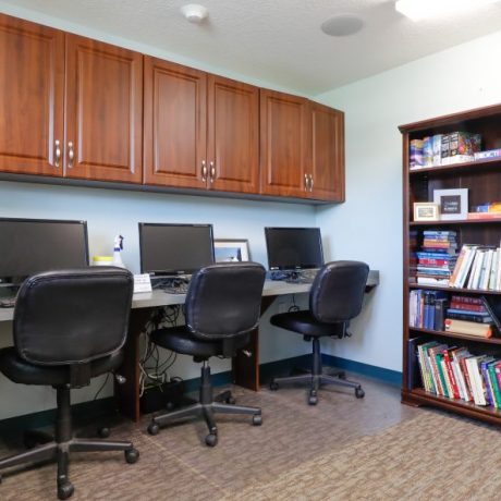 Library and computer room